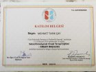Uzm. Kl. Psk. Mehmet Tarık Çay Psikoloji sertifikası