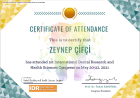 Uzm. Dt. Zeynep Çifçi Diş Hekimi sertifikası