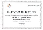 Dr. Feyyaz Uğurluoğlu Geleneksel ve Tamamlayıcı Tıp sertifikası