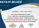 Psk. Çağla Tunay Baraz Psikoloji sertifikası