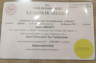 Uzm. Dr. Azar Abıyev Gastroenteroloji sertifikası