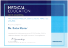 Doç. Dr. Batur Gönenç Kanar Kardiyoloji sertifikası