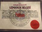 Uzm. Dr. Şule Özmen Çocuk Sağlığı ve Hastalıkları sertifikası