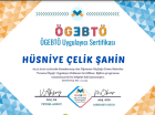 Çocuk Gelişim Uzmanı Hüsniye Çelik Şahin Çocuk Gelişim Uzmanı sertifikası