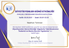 Dyt. Neslihan Türkmen Diyetisyen sertifikası