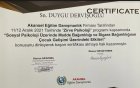 Uzm. Kl. Psk. Duygu Dervişoğlu Psikoloji sertifikası
