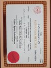 Uzm. Dr. Tuncay Atik Fiziksel Tıp ve Rehabilitasyon sertifikası