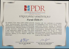 Psk. Dan. Faruk Özkan Psikolojik Danışman sertifikası