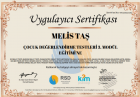 Psk. Melis Taş Psikoloji sertifikası