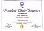 Op. Dr. Uğur Tolga Şen Üroloji sertifikası