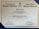 Uzm. Psk. Dan. Okan Tiring PhD(c) Psikolojik Danışman sertifikası