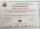 Psikoterapist Huriye Yüksel Sevük Psikoloji sertifikası