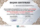 Psk. Reyhan Kocaosmanoğlu Psikoloji sertifikası