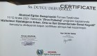 Uzm. Kl. Psk. Duygu Dervişoğlu Psikoloji sertifikası