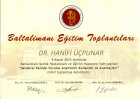 Doç. Dr. Hanifi Üçpunar Ortopedi ve Travmatoloji sertifikası