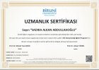 Uzm. Psk. Sadıka Alkan Abdullahoğlu Psikoloji sertifikası