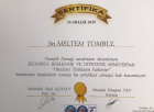 Uzm. Dyt. Meltem Tombul Diyetisyen sertifikası