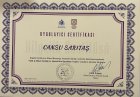 Psk. Cansu Sarıtaş Psikoloji sertifikası