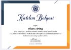 Uzm. Psk. Dan. Okan Tiring PhD(c) Psikolojik Danışman sertifikası