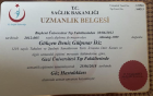 Op. Dr. Gökçen Deniz Gülpınar İkiz Göz Hastalıkları sertifikası