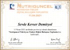 Dyt. Sevde Kevser Demiryol Diyetisyen sertifikası