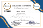 Psk. Elif Şentürk Psikoloji sertifikası