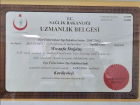 Doç. Dr. Mustafa Doğduş Kardiyoloji sertifikası