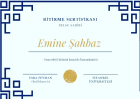 Psk. Dan. Emine Şahbaz Psikolojik Danışman sertifikası