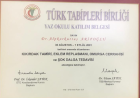 Op. Dr. Alpkorkuttaş Arifoğlu Ortopedi ve Travmatoloji sertifikası