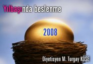 Yılbaşında beslenme tavsiyeleri