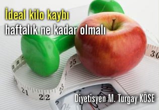 İdeal kilo kaybı haftalık ne kadar olmalı