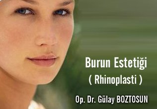 Burun estetiği rhinoplasti