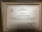 Op. Dr. Gülcan Türkeli Kadın Hastalıkları ve Doğum sertifikası