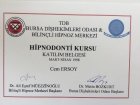 Dt. Cem Ersoy Diş Hekimi sertifikası