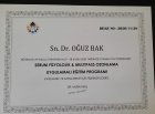 Uzm. Dr. Oğuz Bak Nöroloji (Beyin ve Sinir Hastalıkları) sertifikası