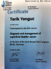 Prof. Dr. Tarık Yonguç Üroloji sertifikası