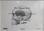 Dt. Ahmet Kurt Diş Hekimi sertifikası