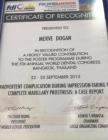 Dr. Dt. Merve Cincioğlu Diş Hekimi sertifikası