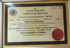 Op. Dr. Fatoş Deniz Yiğittürk Kadın Hastalıkları ve Doğum sertifikası
