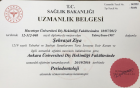 Uzm. Dr. Şehrazat Ziya Diş Hekimi sertifikası