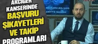 Akciğer kanser hastalarında başvuru şikayetleri ve takip programları