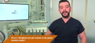 All on 4  tekniğinde aynı gün implant ve diş yapımı mümkün müdür?