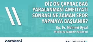 Diz Ön Çapraz Bağ Yaralanması Ameliyatı Sonrası Ne Zaman Spor Yapmaya Başlanır?